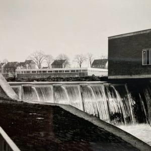 Ehemaliges Wehr der Dhünn Mitte der 60-er Jahre.