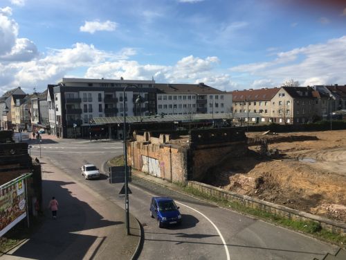 2018 Blick von der Bahnhofsbrücke Richtung Innenstadt